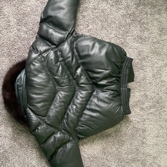 Mens Bomber Leather Jacket Brand New with tags